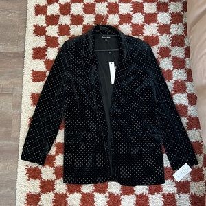 for Love & Lemons Velvet Gold Studded Blazer